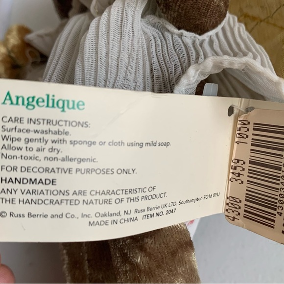 RUSS Vintage With Tag Angelique Item 2047 Frog Angel - Picture 8 of 8